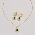 Conjunto de Joyería Esmeralda Reina