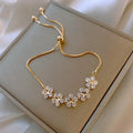 Pulsera Margarida de Cristal en Oro