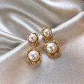 Pendientes Doble Perla Elegantes