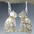 Pendientes encantadores con gatos