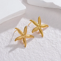 Pendientes Estrella de Mar en Dorado