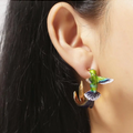 Pendientes Drip Colibrí Adorable