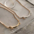 Collar Cane Salame en tono dorado