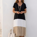 Alba | Vestido Midi Color Block