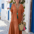 Carmen | Vestido Maxi Azul