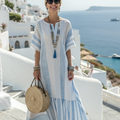 Paula | Vestido Maxi a Rayas