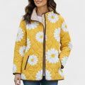 Vanda – Steppjacke mit Margeritenmuster