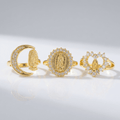 ANILLO TRINITY DE FE EN PLATA - (AJUSTABLE)