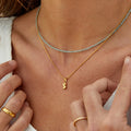 Collar Chic con Letra Burbuja