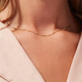 Collar con cadena en forma de caja Danica Gold