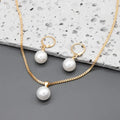 Conjunto de Joyas Perla Dorada | Oro