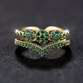 Anillo Corona de Esmeralda
