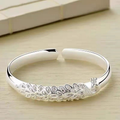 Pulsera ajustable para dormir en plata