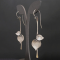 Pendientes Hojas en Plata Vintage
