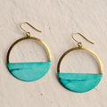 Pendientes vintage Horizon Azul