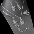 Elegante conjunto en plata con circonita