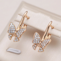 Pendientes de mariposa brillantes