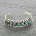 Pulsera vintage con piedras turquesas