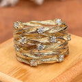 Anillo vintage dorado