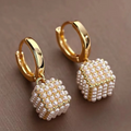 Pendientes de Perlas Cúbicas Elegantes