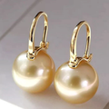 Pendientes de Perlas Doradas Elegantes