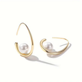 Pendientes Elegantes de Perlas y Oro