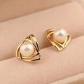 Pendientes Elegantes de Perlas y Oro
