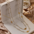 Collar Elegante de Perlas Doradas