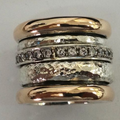 Anillo Vintage De Oro Grueso