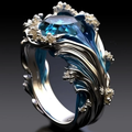 Anillo Vintage Del Océano
