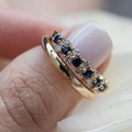Elegante anillo vintage con circonita