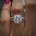 Anillo de Plata con Brillantes