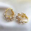 Pendientes de Aro Vintage en Oro y Perlas