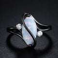 Anillo Vintage Negro con Piedra Preciosa