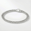 Pulsera cubana con moissanita