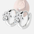 Pendientes Abrazo de Pata con circonita brillante