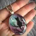 Collar con gato encantador «La noche estrellada»